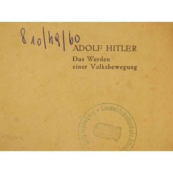 Книга А. Гитлера: Это будет всенародное движение- Adolf Hitler. Das Werden einer Volksbewegung. Espenlaub militaria